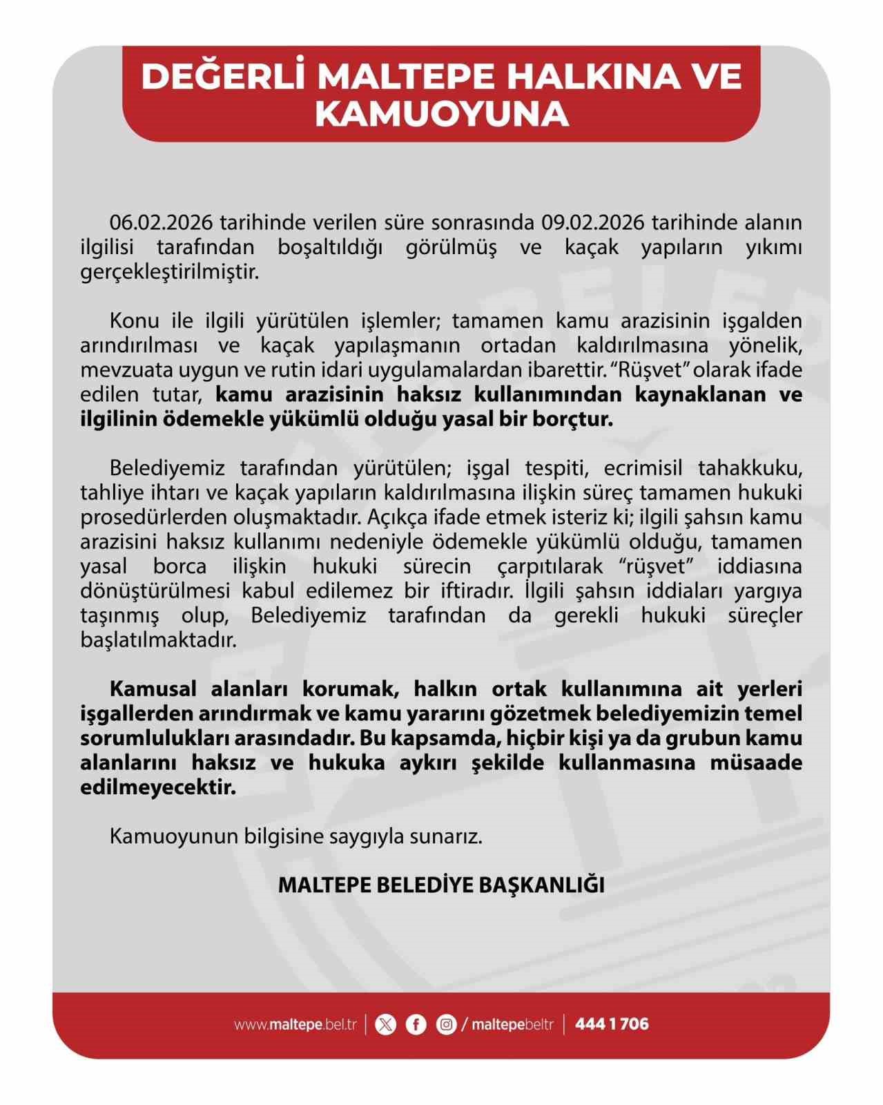 Maltepe Belediyesinden arsa iddialarıyla ilgili açıklama
?v=1