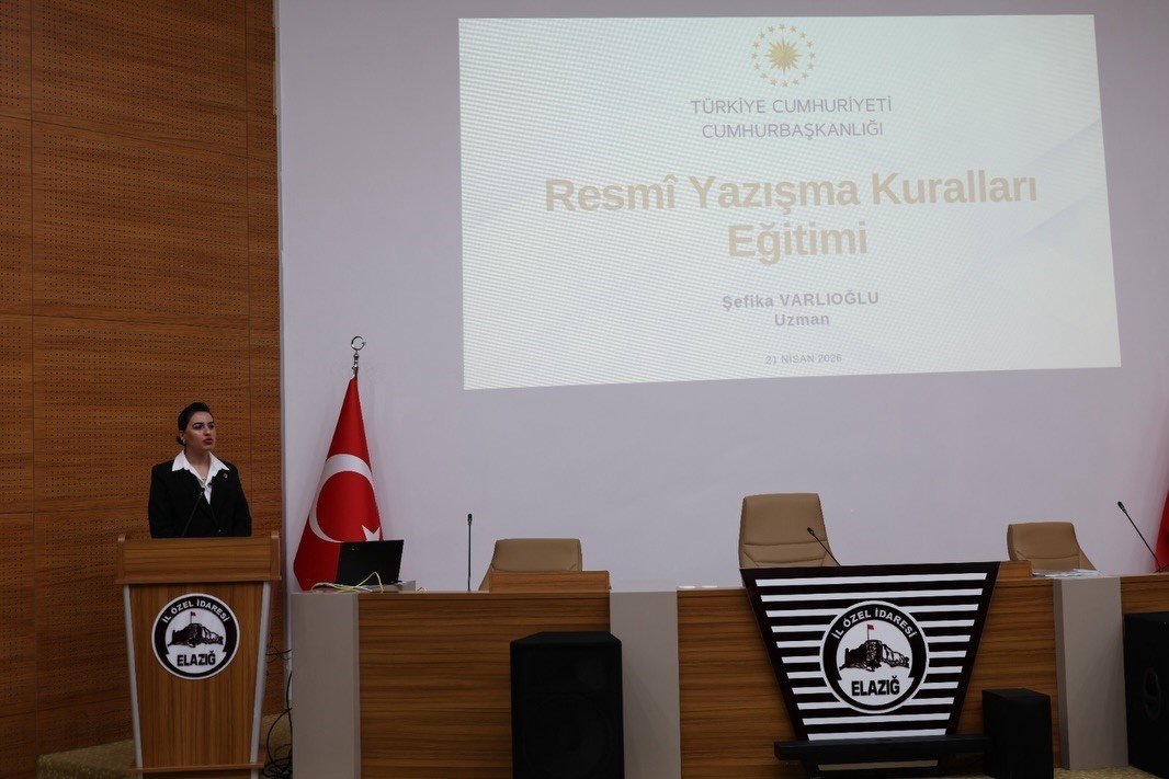 Elazığ’da resmi yazışmalarda uygulanacak usul ve esaslar hakkında eğitim
?v=1