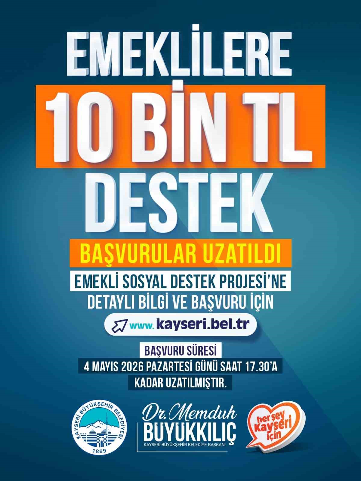 Emeklilere 10 bin TL destek başvuru süresi uzatıldı
?v=1