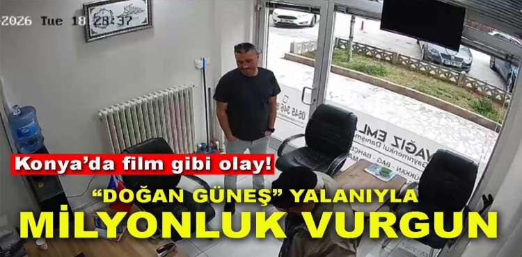 Konya'daki Vurgunu Emlakçı Durdurdu