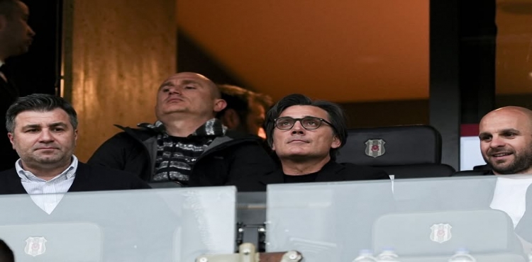 Vincenzo Montella, Beşiktaş-Fatih Karagümrük karşılaşmasını tribünden takip etti?v=1