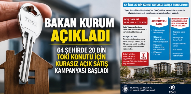 Bakan Kurum TOKİ Açık Satış Kampanyası Bugün Başlıyor?v=1