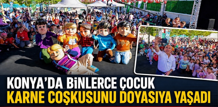 Konya’da Binlerce Çocuk Karne Coşkusunu Doyasıya Yaşadı?v=1