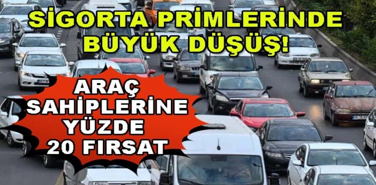 Sigorta Primlerinde Büyük Düşüş Araç Sahiplerine Yüzde 20 Fırsat?v=1