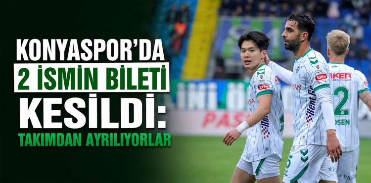 Konyaspor'da İki Ayrılık Birden Yeni Sezonda Olmayacaklar