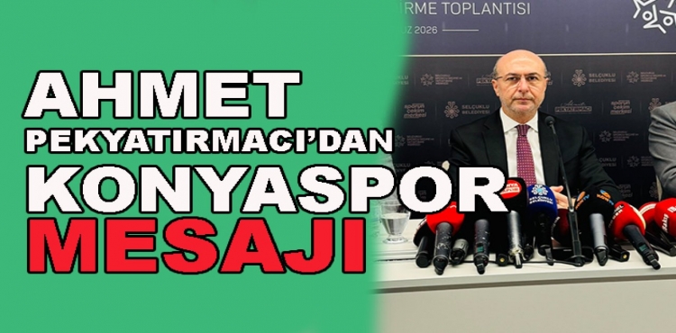 Ahmet Pekyatırmacı'dan Konyaspor'a ve Altyapıya Mesaj Var?v=1