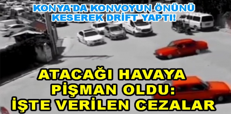 Konya'da Düğün Konvoyunun Önünü Keserek Drift Yaptı?v=1