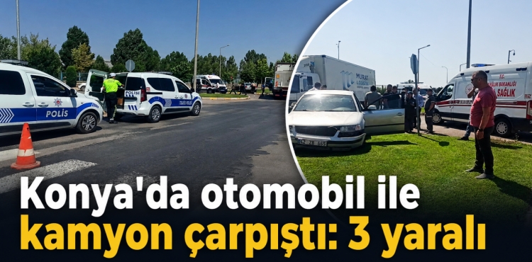 Konya'da Otomobil İle Kamyon Çarpıştı: 3 Yaralı?v=1