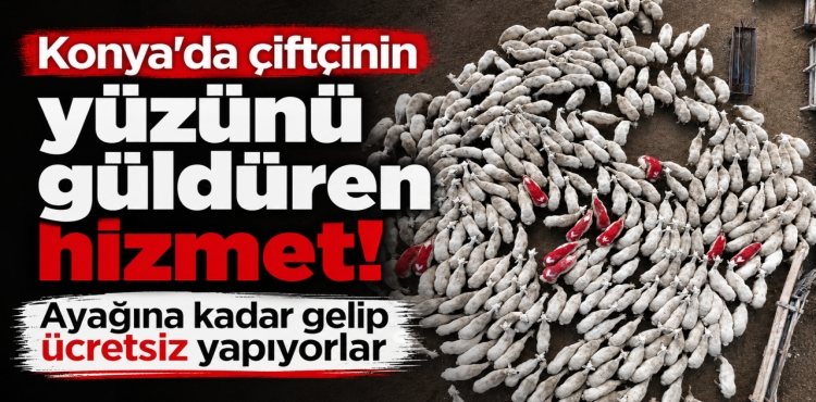 Konya’da Çiftçinin Yüzünü Güldüren Hizmet