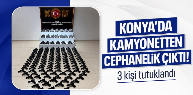 Konya’da Kamyonetten Cephanelik Çıktı 3 Kişi Tutuklandı?v=1