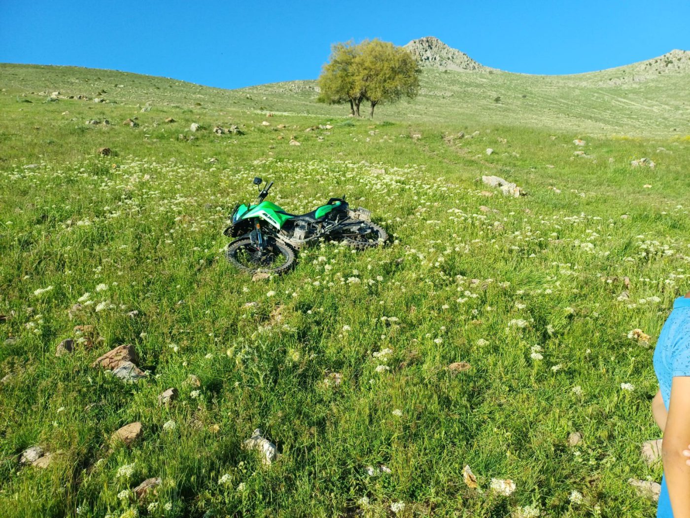 Konya’da Dağlık Arazide Motokros Kazası