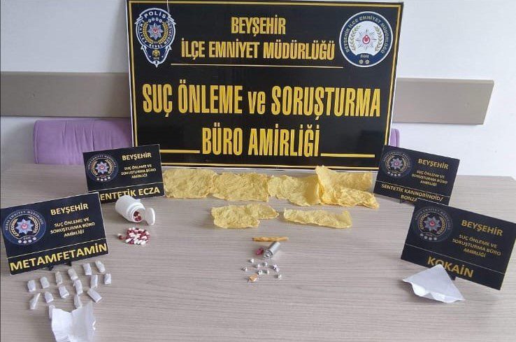 Beyşehir'de Polis Ekiplerinden Zehir Tacirlerine Darbe