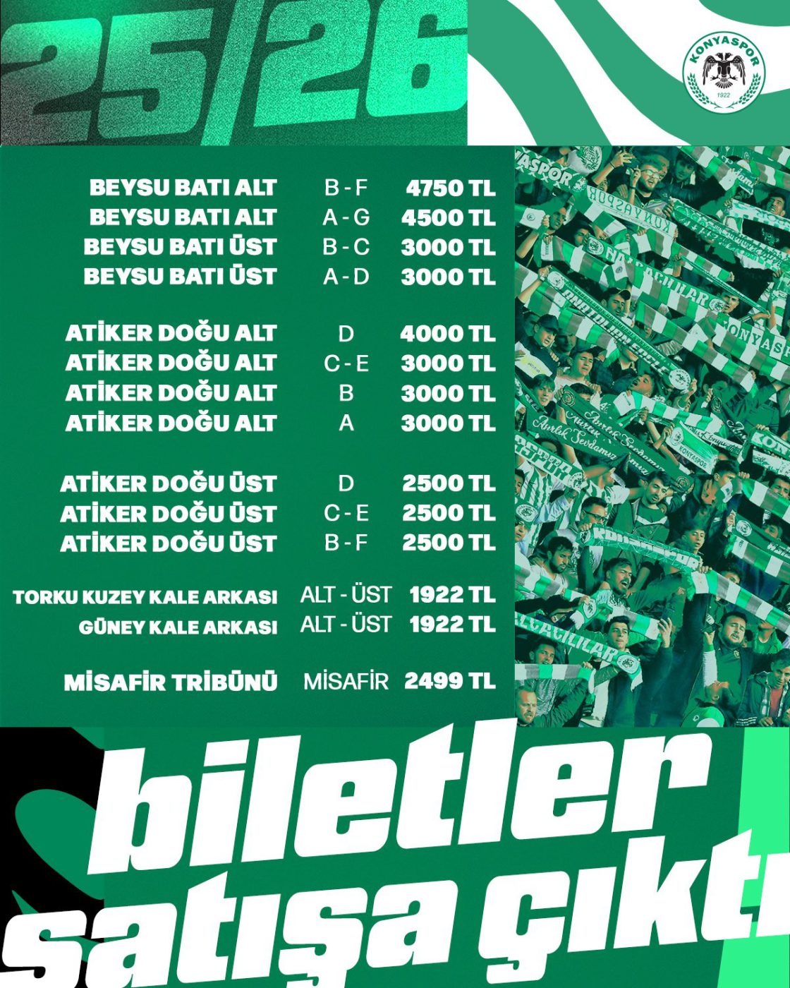 Konyaspor-Fenerbahçe Maçının Biletleri Satışa Çıktı