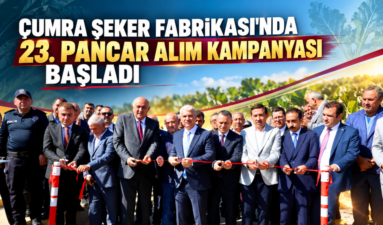 Konya’da Pancar Alım Sezonu Başladı Çumra Şeker’de 23. Kampanyaya Törenle Start Verildi