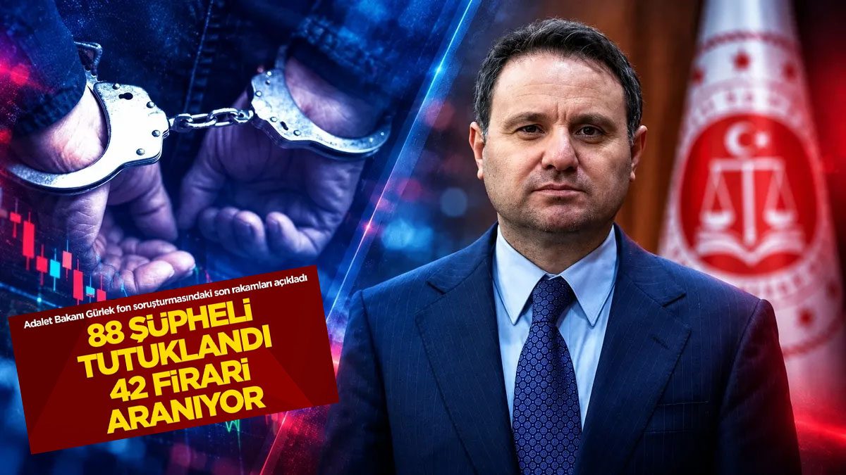 Bakan Gürlek: Fon Soruşturmalarında 88 Şüpheli Tutuklandı, 42 Şüpheli Aranıyor