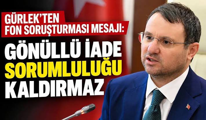 Bakan Gürlek: Gönüllü İade Yapılması, Kişinin Hukuki Sorumluluğunu Ortadan Kaldırmaz