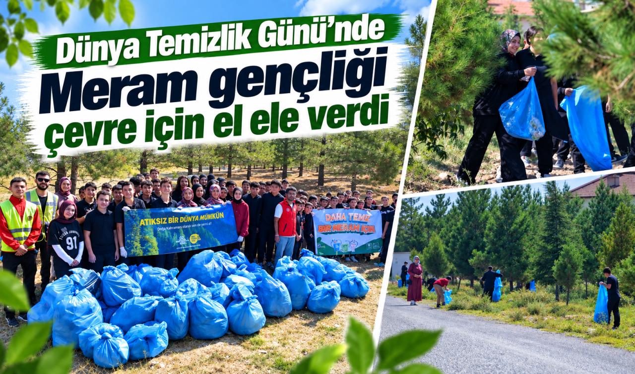 Dünya Temizlik Günü’nde Meram Gençliği Çevre İçin El Ele Verdi