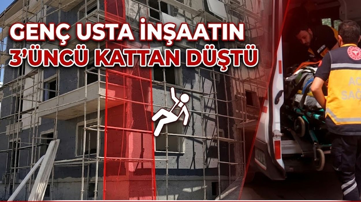İnşaatın 3’üncü Katından Düşen Usta Yaralandı