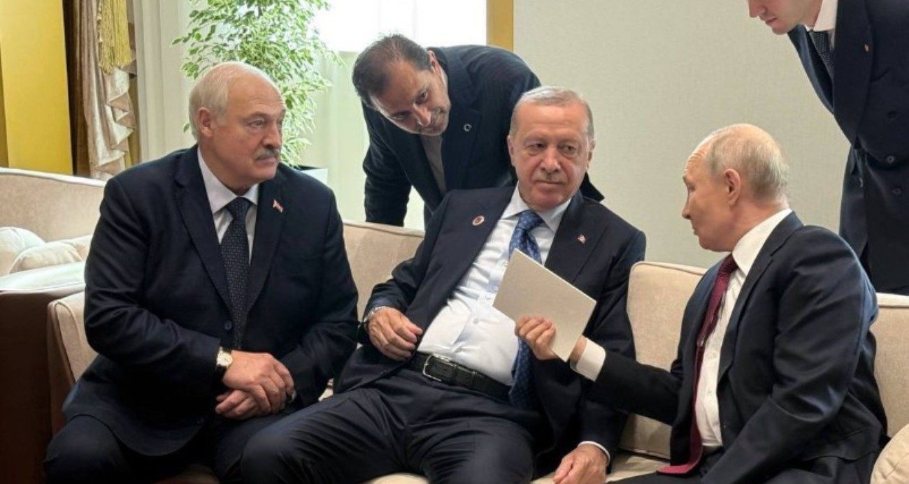 Erdoğan, Putin ve Lukaşenko'dan Samimi Görüşme