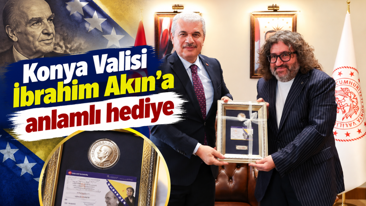 Konya Valisi İbrahim Akın'a Anlamlı Hediye