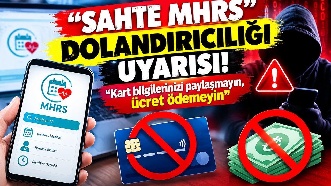 "Sahte MHRS" Dolandırıcılığı Uyarısı: "Kart Bilgilerinizi Paylaşmayın, Ücret Ödemeyin"